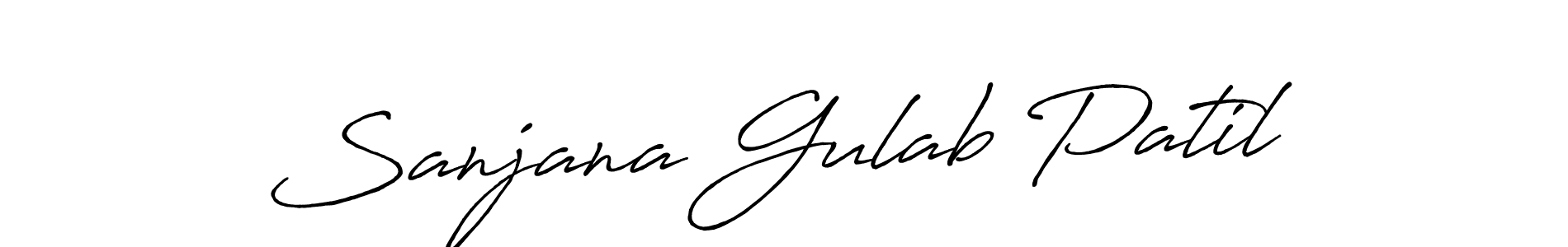 How to Draw Sanjana Gulab Patil signature style? Antro_Vectra_Bolder is a latest design signature styles for name Sanjana Gulab Patil. Sanjana Gulab Patil signature style 7 images and pictures png