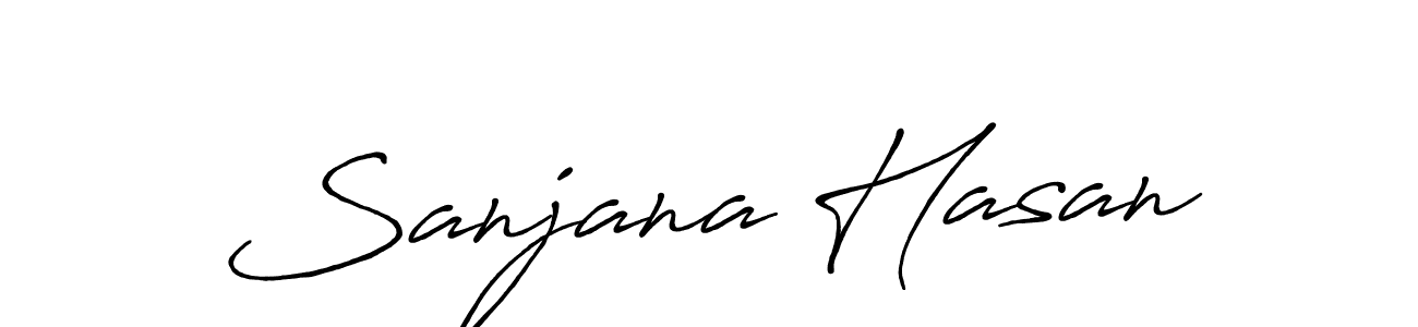You should practise on your own different ways (Antro_Vectra_Bolder) to write your name (Sanjana Hasan) in signature. don't let someone else do it for you. Sanjana Hasan signature style 7 images and pictures png