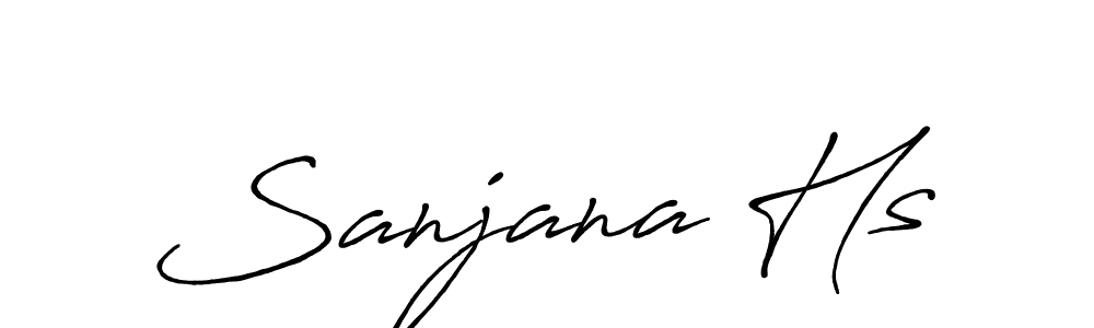 Here are the top 10 professional signature styles for the name Sanjana Hs. These are the best autograph styles you can use for your name. Sanjana Hs signature style 7 images and pictures png