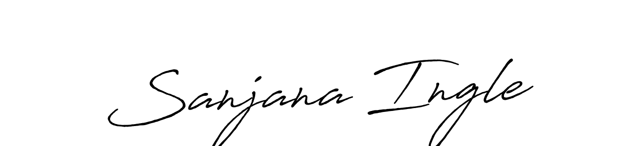 How to make Sanjana Ingle signature? Antro_Vectra_Bolder is a professional autograph style. Create handwritten signature for Sanjana Ingle name. Sanjana Ingle signature style 7 images and pictures png