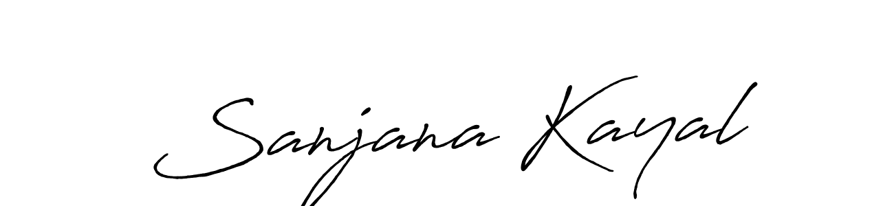 The best way (Antro_Vectra_Bolder) to make a short signature is to pick only two or three words in your name. The name Sanjana Kayal include a total of six letters. For converting this name. Sanjana Kayal signature style 7 images and pictures png