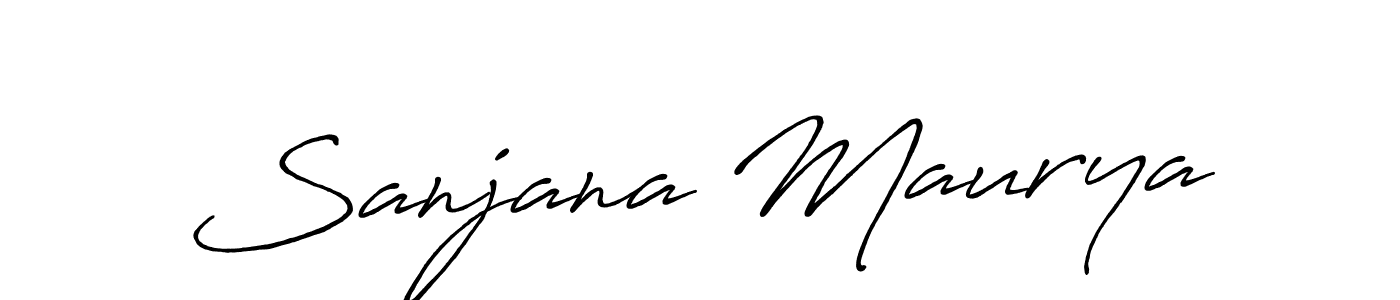 How to make Sanjana Maurya signature? Antro_Vectra_Bolder is a professional autograph style. Create handwritten signature for Sanjana Maurya name. Sanjana Maurya signature style 7 images and pictures png