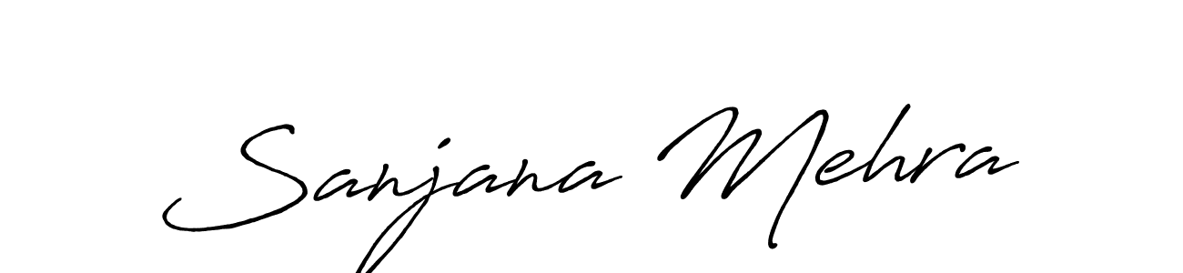 Also You can easily find your signature by using the search form. We will create Sanjana Mehra name handwritten signature images for you free of cost using Antro_Vectra_Bolder sign style. Sanjana Mehra signature style 7 images and pictures png