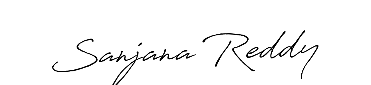 Make a beautiful signature design for name Sanjana Reddy. Use this online signature maker to create a handwritten signature for free. Sanjana Reddy signature style 7 images and pictures png