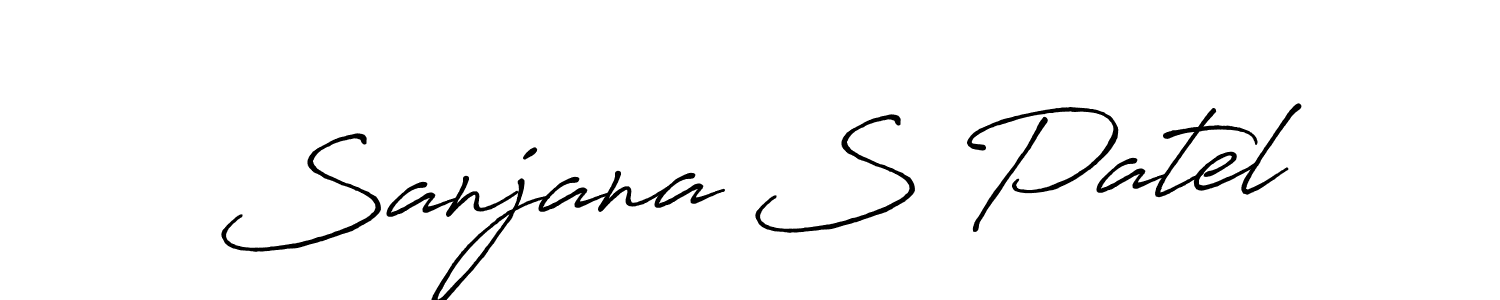Once you've used our free online signature maker to create your best signature Antro_Vectra_Bolder style, it's time to enjoy all of the benefits that Sanjana S Patel name signing documents. Sanjana S Patel signature style 7 images and pictures png