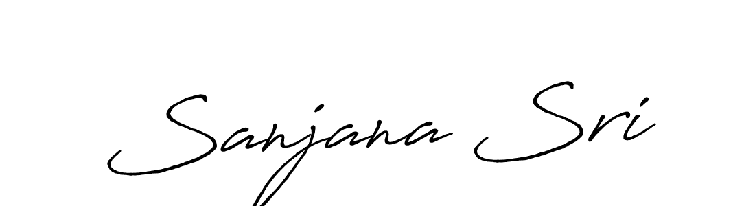 Make a beautiful signature design for name Sanjana Sri. With this signature (Antro_Vectra_Bolder) style, you can create a handwritten signature for free. Sanjana Sri signature style 7 images and pictures png