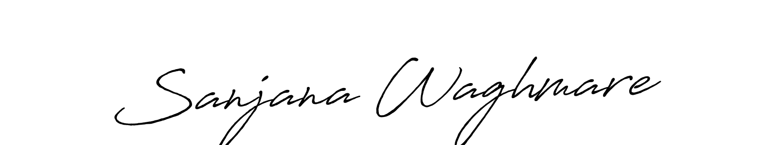 Make a beautiful signature design for name Sanjana Waghmare. Use this online signature maker to create a handwritten signature for free. Sanjana Waghmare signature style 7 images and pictures png