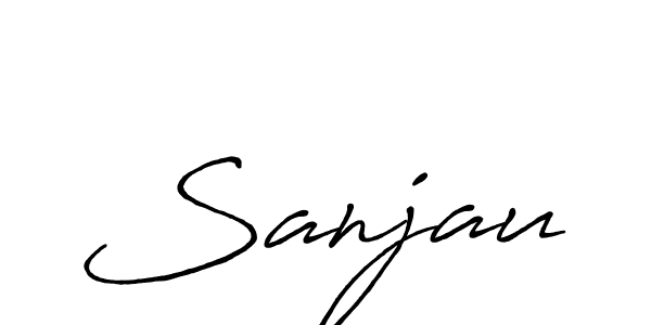 Best and Professional Signature Style for Sanjau. Antro_Vectra_Bolder Best Signature Style Collection. Sanjau signature style 7 images and pictures png