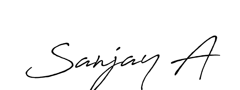 Make a beautiful signature design for name Sanjay A. Use this online signature maker to create a handwritten signature for free. Sanjay A signature style 7 images and pictures png