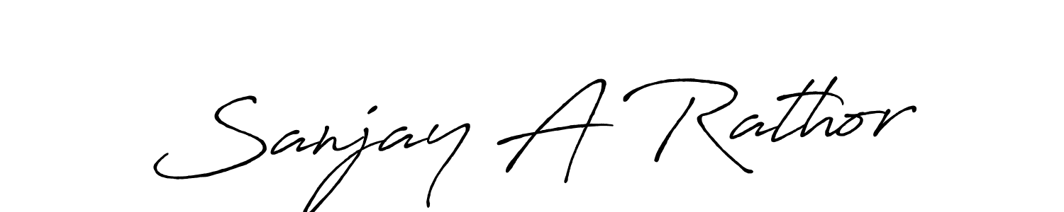 Create a beautiful signature design for name Sanjay A Rathor. With this signature (Antro_Vectra_Bolder) fonts, you can make a handwritten signature for free. Sanjay A Rathor signature style 7 images and pictures png