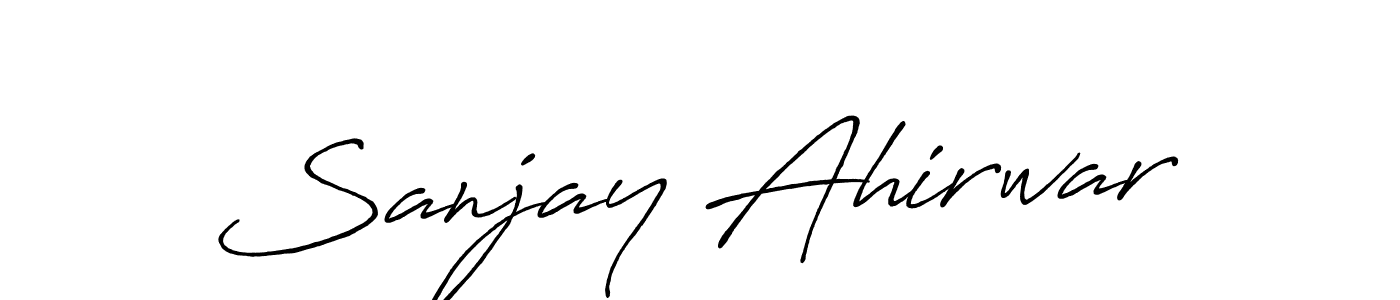 You can use this online signature creator to create a handwritten signature for the name Sanjay Ahirwar. This is the best online autograph maker. Sanjay Ahirwar signature style 7 images and pictures png