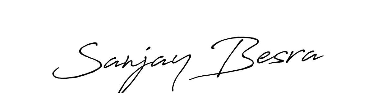 Design your own signature with our free online signature maker. With this signature software, you can create a handwritten (Antro_Vectra_Bolder) signature for name Sanjay Besra. Sanjay Besra signature style 7 images and pictures png