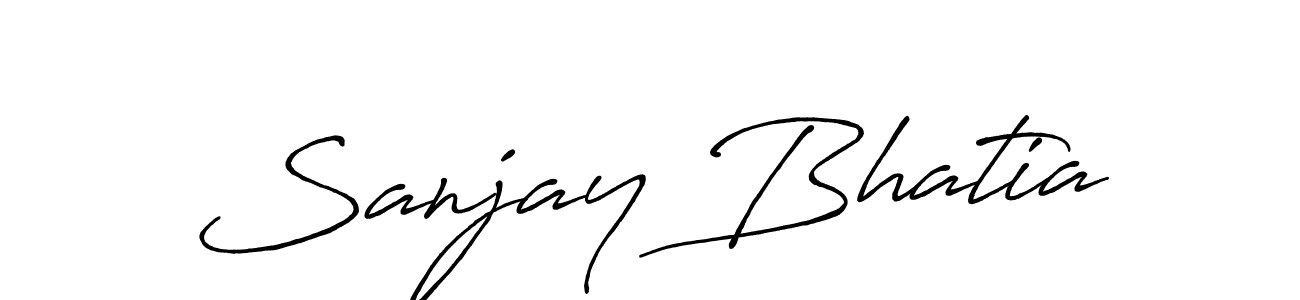 Also we have Sanjay Bhatia name is the best signature style. Create professional handwritten signature collection using Antro_Vectra_Bolder autograph style. Sanjay Bhatia signature style 7 images and pictures png