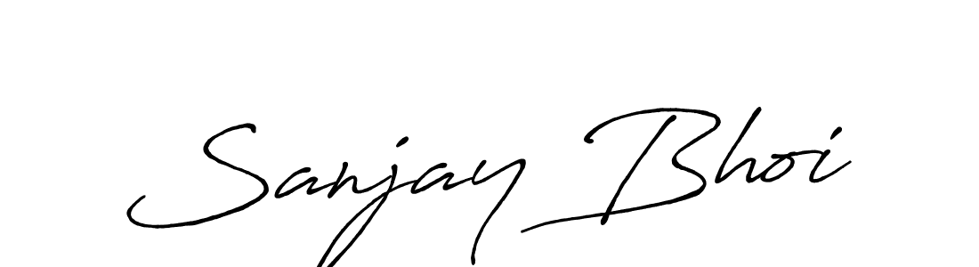 Design your own signature with our free online signature maker. With this signature software, you can create a handwritten (Antro_Vectra_Bolder) signature for name Sanjay Bhoi. Sanjay Bhoi signature style 7 images and pictures png