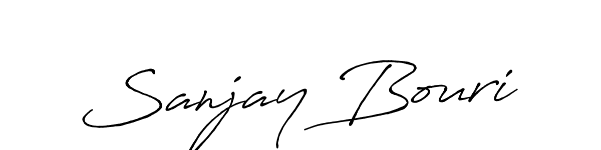 Sanjay Bouri stylish signature style. Best Handwritten Sign (Antro_Vectra_Bolder) for my name. Handwritten Signature Collection Ideas for my name Sanjay Bouri. Sanjay Bouri signature style 7 images and pictures png