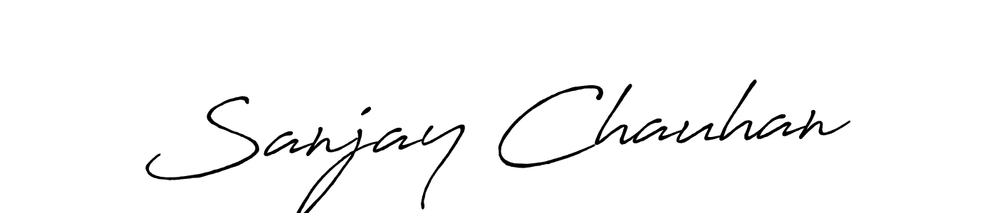 Make a short Sanjay Chauhan signature style. Manage your documents anywhere anytime using Antro_Vectra_Bolder. Create and add eSignatures, submit forms, share and send files easily. Sanjay Chauhan signature style 7 images and pictures png