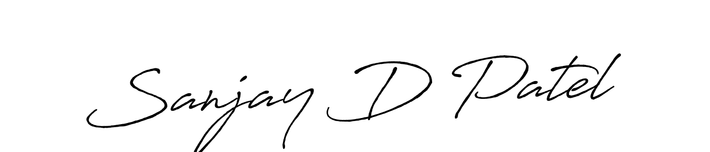 Make a beautiful signature design for name Sanjay D Patel. With this signature (Antro_Vectra_Bolder) style, you can create a handwritten signature for free. Sanjay D Patel signature style 7 images and pictures png