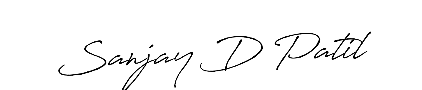 Design your own signature with our free online signature maker. With this signature software, you can create a handwritten (Antro_Vectra_Bolder) signature for name Sanjay D Patil. Sanjay D Patil signature style 7 images and pictures png