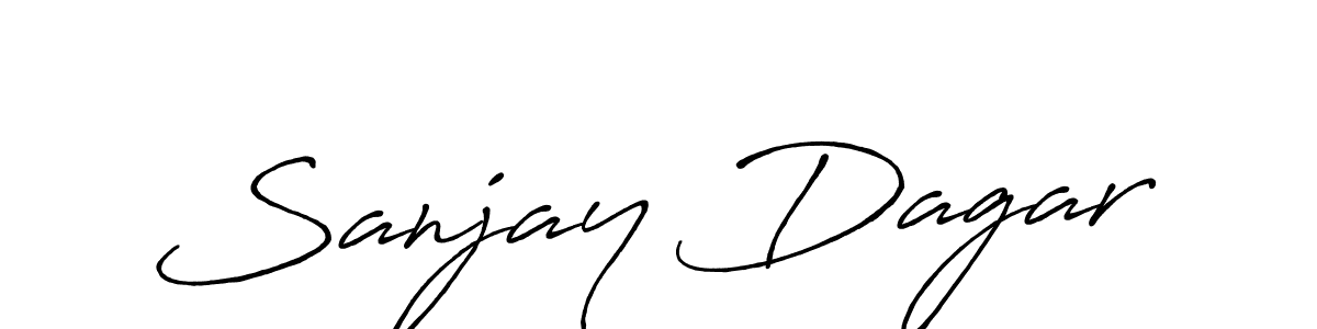 How to make Sanjay Dagar signature? Antro_Vectra_Bolder is a professional autograph style. Create handwritten signature for Sanjay Dagar name. Sanjay Dagar signature style 7 images and pictures png