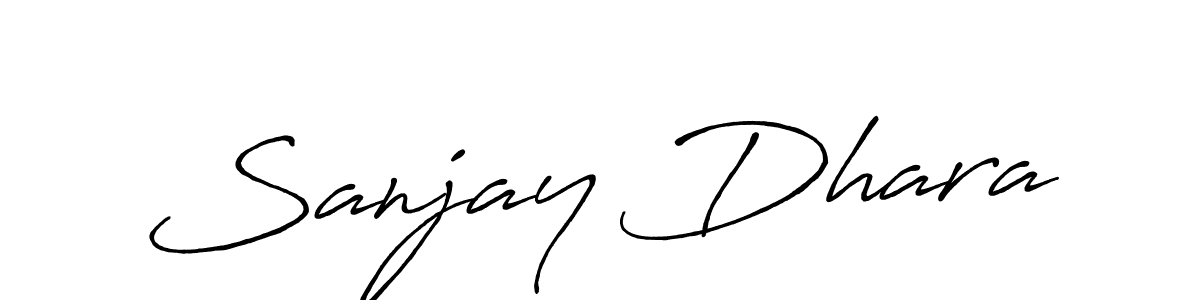 Sanjay Dhara stylish signature style. Best Handwritten Sign (Antro_Vectra_Bolder) for my name. Handwritten Signature Collection Ideas for my name Sanjay Dhara. Sanjay Dhara signature style 7 images and pictures png