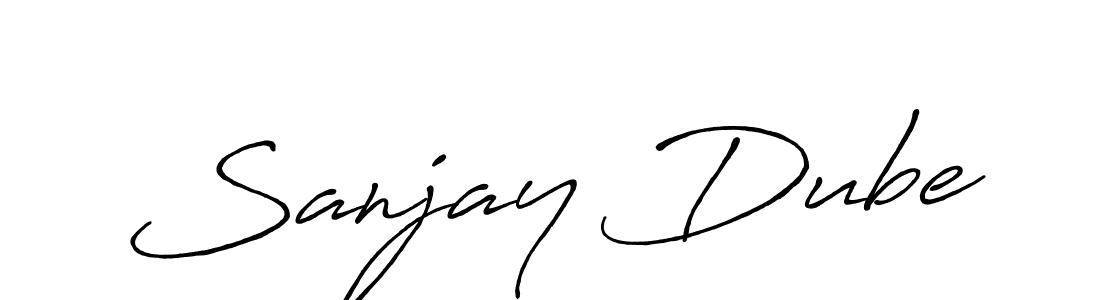 How to make Sanjay Dube signature? Antro_Vectra_Bolder is a professional autograph style. Create handwritten signature for Sanjay Dube name. Sanjay Dube signature style 7 images and pictures png