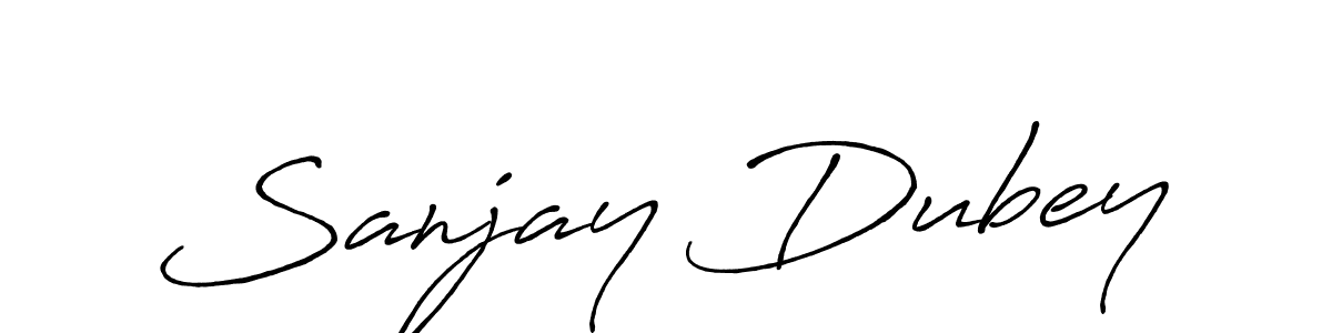 Antro_Vectra_Bolder is a professional signature style that is perfect for those who want to add a touch of class to their signature. It is also a great choice for those who want to make their signature more unique. Get Sanjay Dubey name to fancy signature for free. Sanjay Dubey signature style 7 images and pictures png