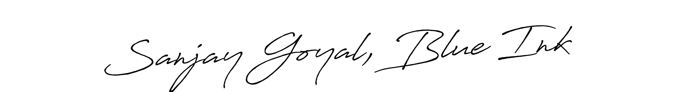 Once you've used our free online signature maker to create your best signature Antro_Vectra_Bolder style, it's time to enjoy all of the benefits that Sanjay Goyal, Blue Ink name signing documents. Sanjay Goyal, Blue Ink signature style 7 images and pictures png