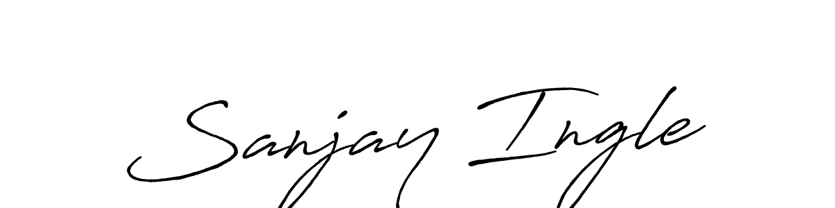 Design your own signature with our free online signature maker. With this signature software, you can create a handwritten (Antro_Vectra_Bolder) signature for name Sanjay Ingle. Sanjay Ingle signature style 7 images and pictures png