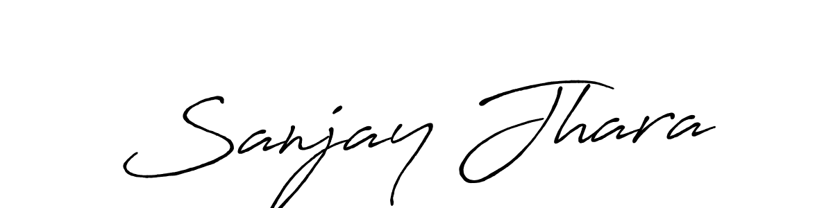 How to make Sanjay Jhara signature? Antro_Vectra_Bolder is a professional autograph style. Create handwritten signature for Sanjay Jhara name. Sanjay Jhara signature style 7 images and pictures png