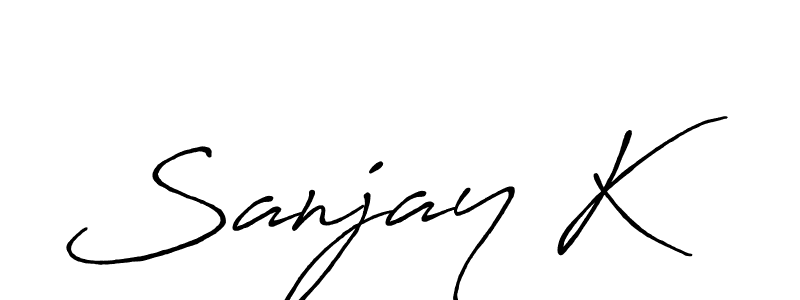 Also we have Sanjay K name is the best signature style. Create professional handwritten signature collection using Antro_Vectra_Bolder autograph style. Sanjay K signature style 7 images and pictures png