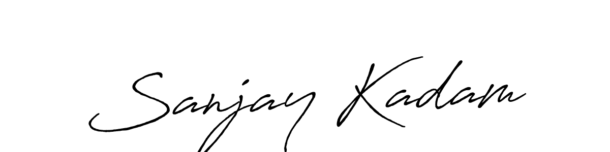 Similarly Antro_Vectra_Bolder is the best handwritten signature design. Signature creator online .You can use it as an online autograph creator for name Sanjay Kadam. Sanjay Kadam signature style 7 images and pictures png