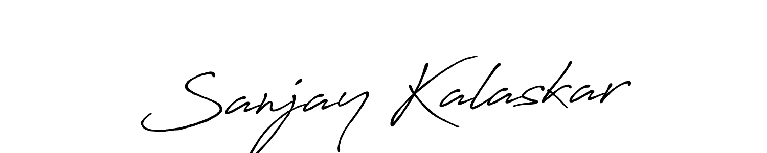 Also we have Sanjay Kalaskar name is the best signature style. Create professional handwritten signature collection using Antro_Vectra_Bolder autograph style. Sanjay Kalaskar signature style 7 images and pictures png
