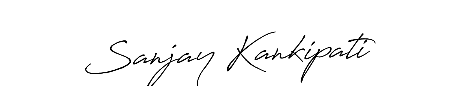 Make a short Sanjay Kankipati signature style. Manage your documents anywhere anytime using Antro_Vectra_Bolder. Create and add eSignatures, submit forms, share and send files easily. Sanjay Kankipati signature style 7 images and pictures png