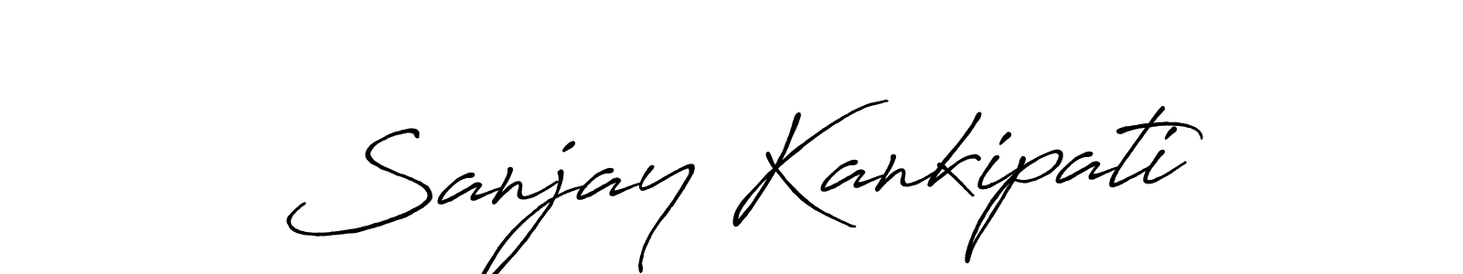 Use a signature maker to create a handwritten signature online. With this signature software, you can design (Antro_Vectra_Bolder) your own signature for name Sanjay Kankipati. Sanjay Kankipati signature style 7 images and pictures png