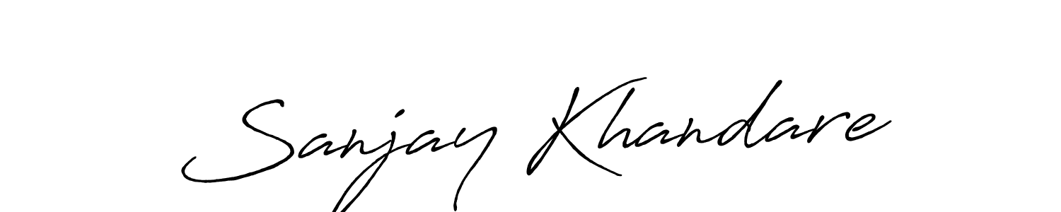 The best way (Antro_Vectra_Bolder) to make a short signature is to pick only two or three words in your name. The name Sanjay Khandare include a total of six letters. For converting this name. Sanjay Khandare signature style 7 images and pictures png
