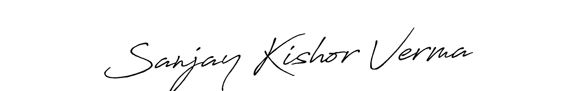 How to make Sanjay Kishor Verma signature? Antro_Vectra_Bolder is a professional autograph style. Create handwritten signature for Sanjay Kishor Verma name. Sanjay Kishor Verma signature style 7 images and pictures png