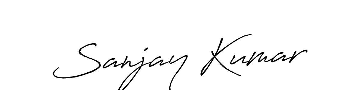 Design your own signature with our free online signature maker. With this signature software, you can create a handwritten (Antro_Vectra_Bolder) signature for name Sanjay Kumar. Sanjay Kumar signature style 7 images and pictures png