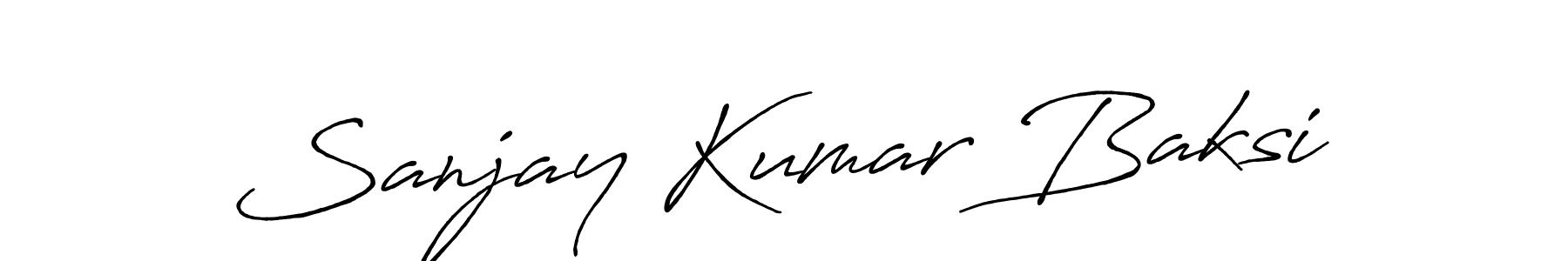 Antro_Vectra_Bolder is a professional signature style that is perfect for those who want to add a touch of class to their signature. It is also a great choice for those who want to make their signature more unique. Get Sanjay Kumar Baksi name to fancy signature for free. Sanjay Kumar Baksi signature style 7 images and pictures png