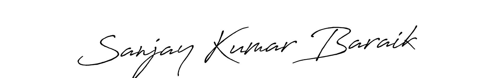 Sanjay Kumar Baraik stylish signature style. Best Handwritten Sign (Antro_Vectra_Bolder) for my name. Handwritten Signature Collection Ideas for my name Sanjay Kumar Baraik. Sanjay Kumar Baraik signature style 7 images and pictures png