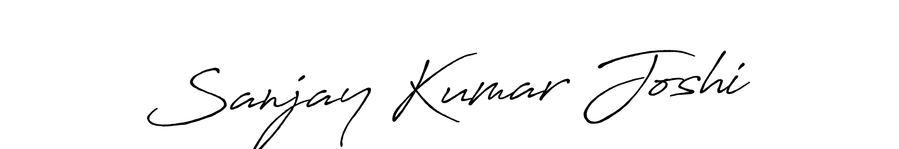 Sanjay Kumar Joshi stylish signature style. Best Handwritten Sign (Antro_Vectra_Bolder) for my name. Handwritten Signature Collection Ideas for my name Sanjay Kumar Joshi. Sanjay Kumar Joshi signature style 7 images and pictures png