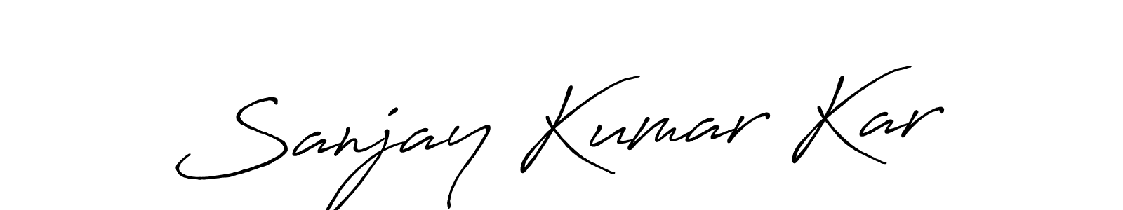 Make a beautiful signature design for name Sanjay Kumar Kar. With this signature (Antro_Vectra_Bolder) style, you can create a handwritten signature for free. Sanjay Kumar Kar signature style 7 images and pictures png