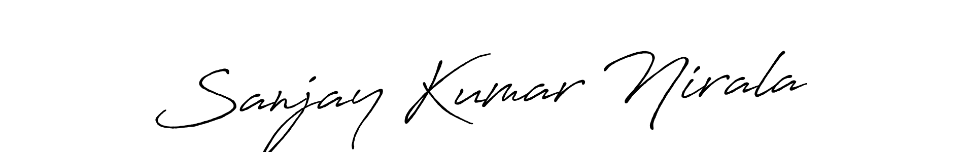 How to make Sanjay Kumar Nirala signature? Antro_Vectra_Bolder is a professional autograph style. Create handwritten signature for Sanjay Kumar Nirala name. Sanjay Kumar Nirala signature style 7 images and pictures png