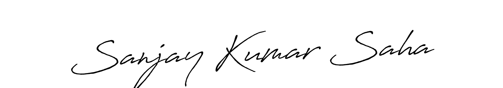 Design your own signature with our free online signature maker. With this signature software, you can create a handwritten (Antro_Vectra_Bolder) signature for name Sanjay Kumar Saha. Sanjay Kumar Saha signature style 7 images and pictures png