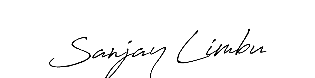 You should practise on your own different ways (Antro_Vectra_Bolder) to write your name (Sanjay Limbu) in signature. don't let someone else do it for you. Sanjay Limbu signature style 7 images and pictures png