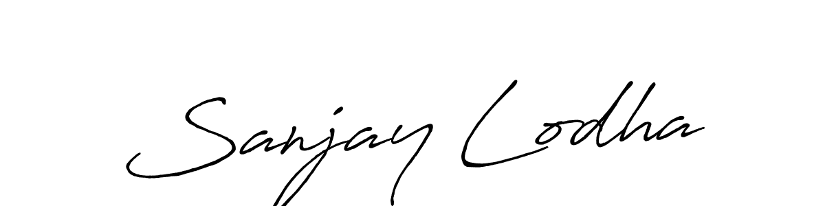 How to make Sanjay Lodha signature? Antro_Vectra_Bolder is a professional autograph style. Create handwritten signature for Sanjay Lodha name. Sanjay Lodha signature style 7 images and pictures png