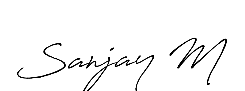 Make a beautiful signature design for name Sanjay M. Use this online signature maker to create a handwritten signature for free. Sanjay M signature style 7 images and pictures png