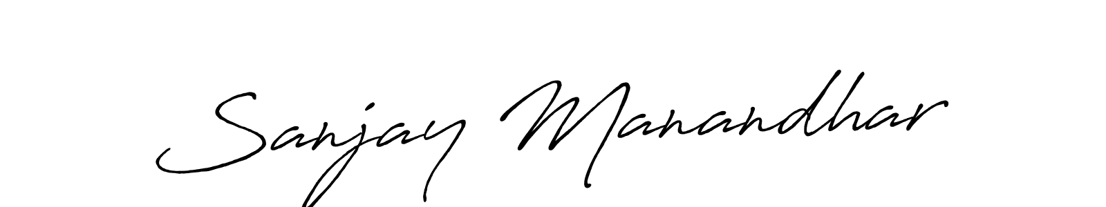 Similarly Antro_Vectra_Bolder is the best handwritten signature design. Signature creator online .You can use it as an online autograph creator for name Sanjay Manandhar. Sanjay Manandhar signature style 7 images and pictures png