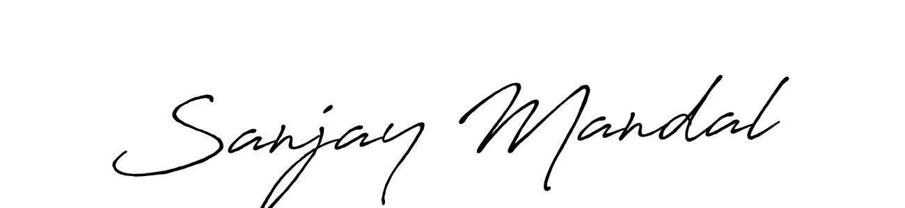 Also we have Sanjay Mandal name is the best signature style. Create professional handwritten signature collection using Antro_Vectra_Bolder autograph style. Sanjay Mandal signature style 7 images and pictures png