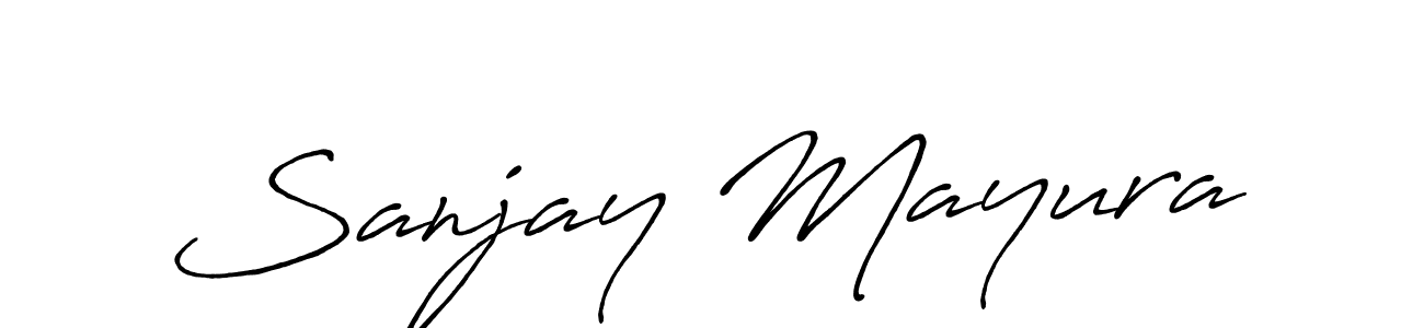 if you are searching for the best signature style for your name Sanjay Mayura. so please give up your signature search. here we have designed multiple signature styles  using Antro_Vectra_Bolder. Sanjay Mayura signature style 7 images and pictures png