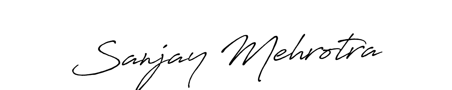 How to make Sanjay Mehrotra signature? Antro_Vectra_Bolder is a professional autograph style. Create handwritten signature for Sanjay Mehrotra name. Sanjay Mehrotra signature style 7 images and pictures png